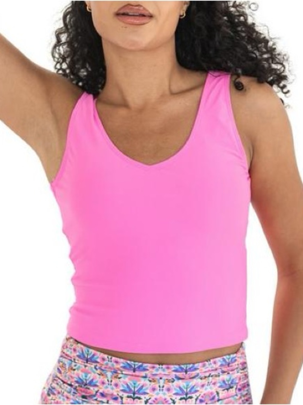 NWOT Janela Bay V Nexk Tankini Pink Size Small